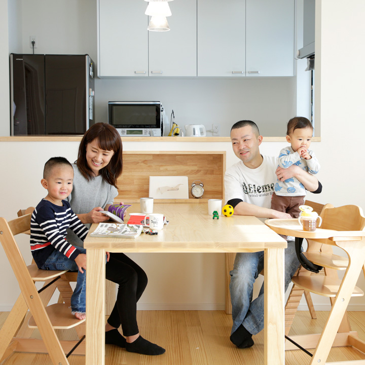 家事を時短し子育てに余裕をもたらす住まい